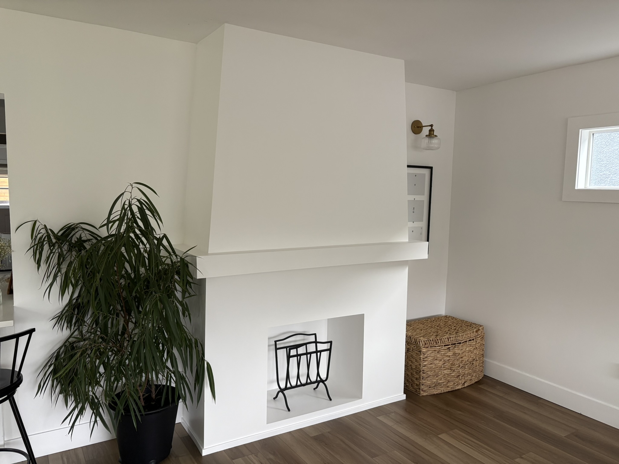 Fireplace after renovation